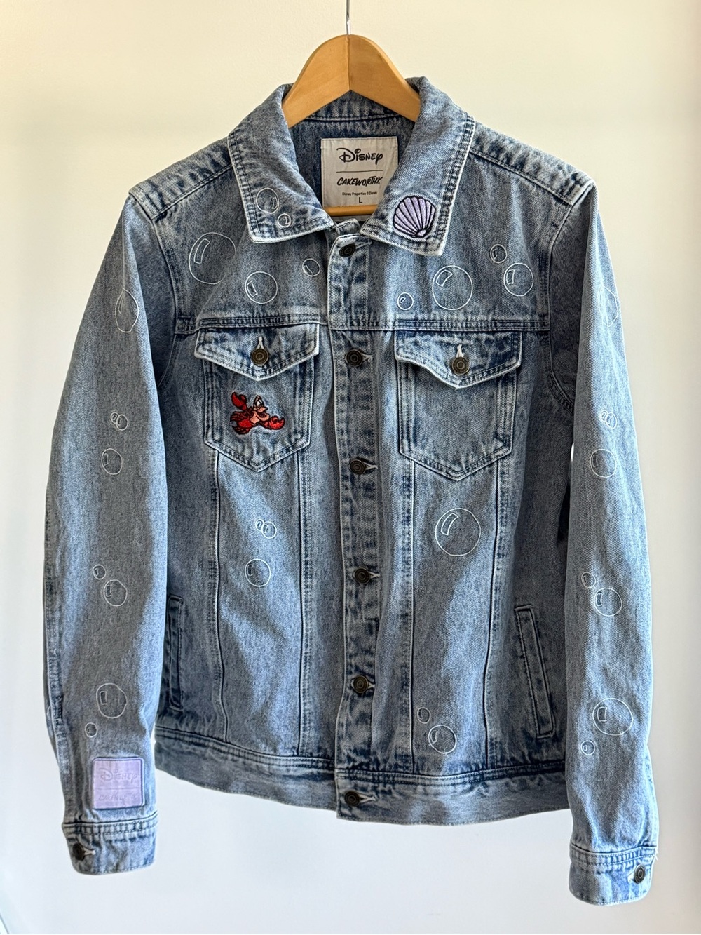 Cakeworthy x Disney The Little Mermaid Denim Jacket Size L